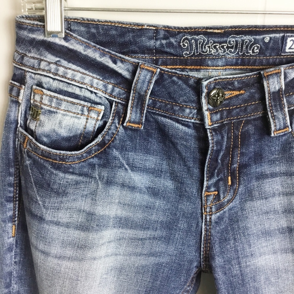 Miss Me Ankle Skinny Mid Rise Pants Size 26 Jeans Pants - Picture 4 of 6
